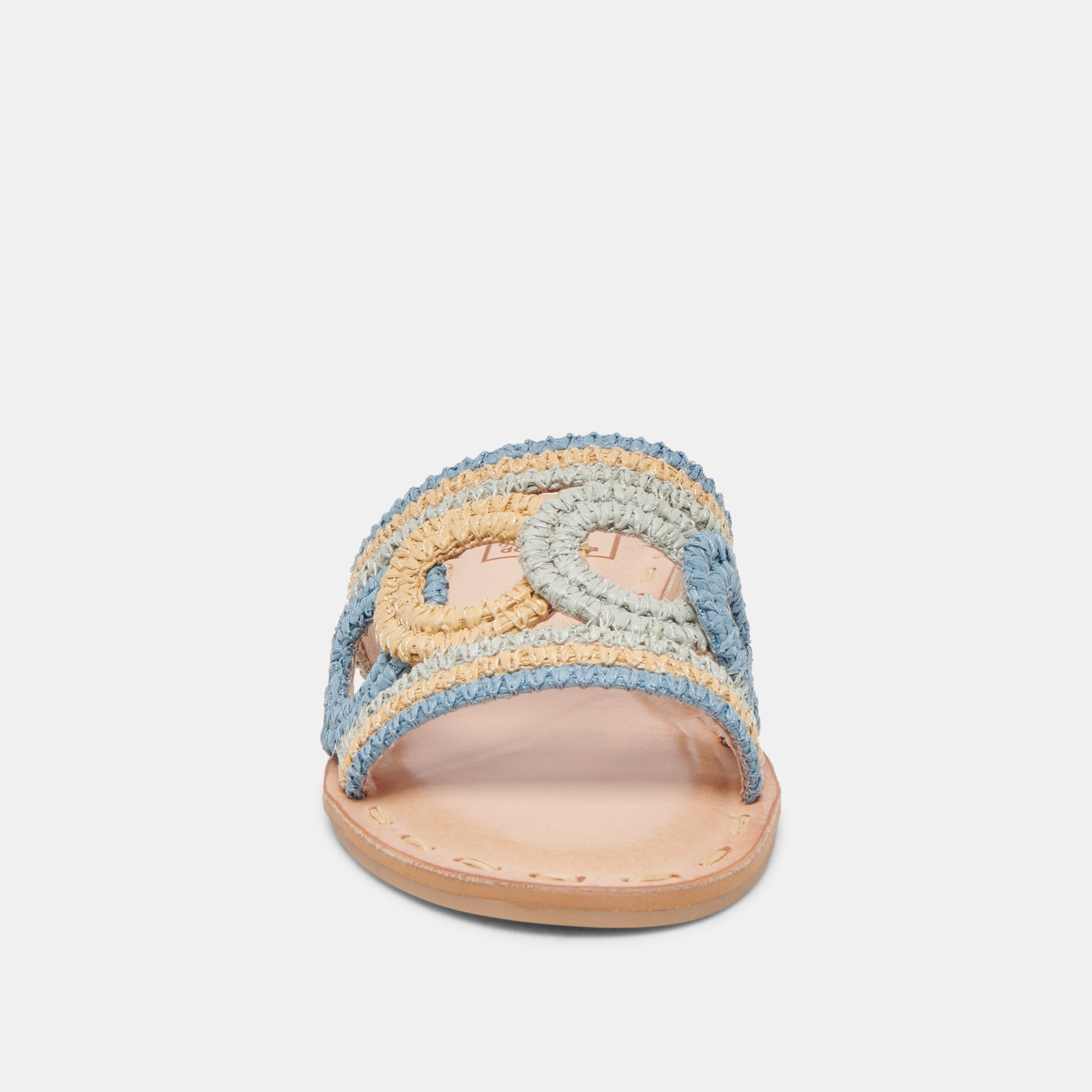 DANY SANDALS BLUE MULTI RAFFIA - re:vita