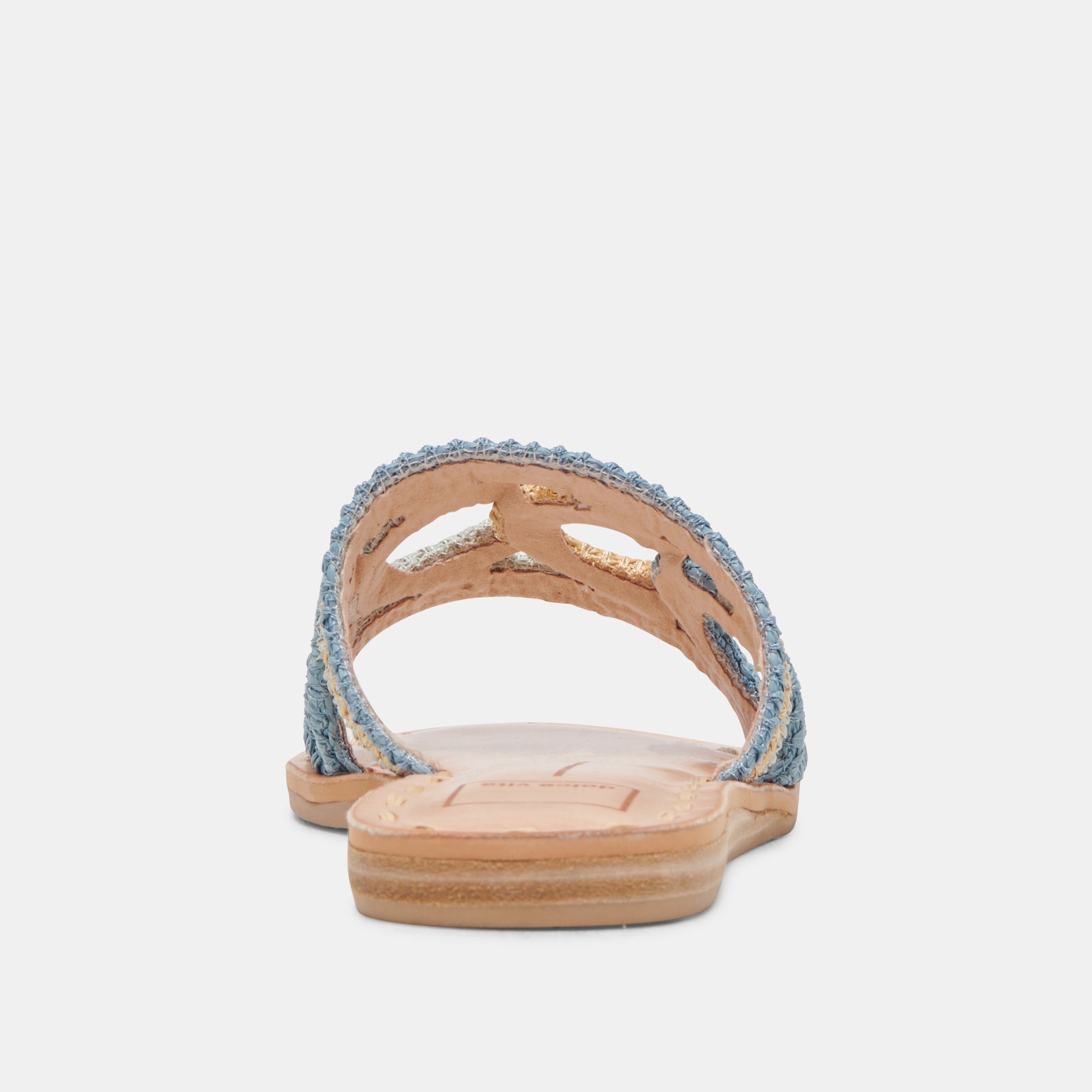 DANY SANDALS BLUE MULTI RAFFIA - re:vita