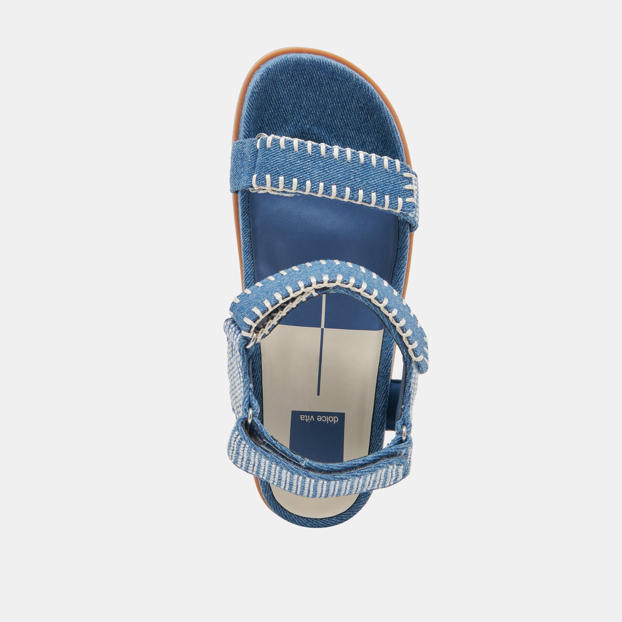 SENORA SANDALS BLUE MULTI DENIM - re:vita